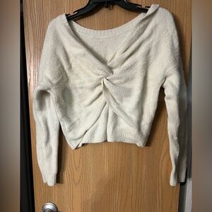 Cozy twist sweater, reversible!